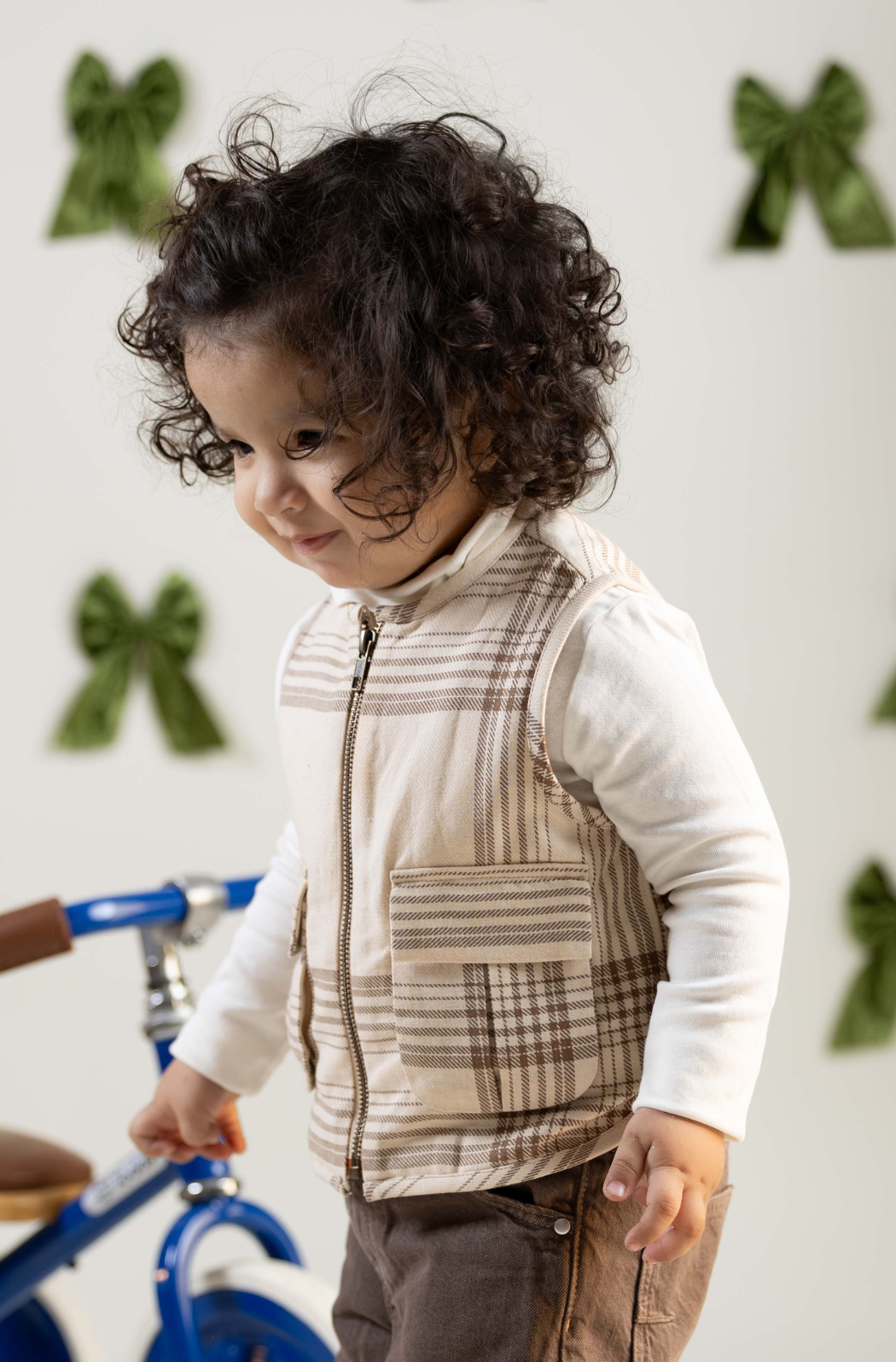 The Cool Flannel Checks Jacket - Cream