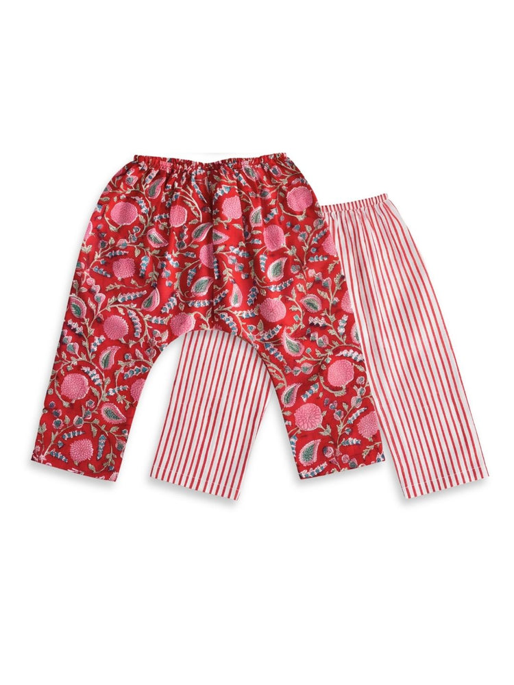 Flowers in bloom Flexi Kimono Set - Red