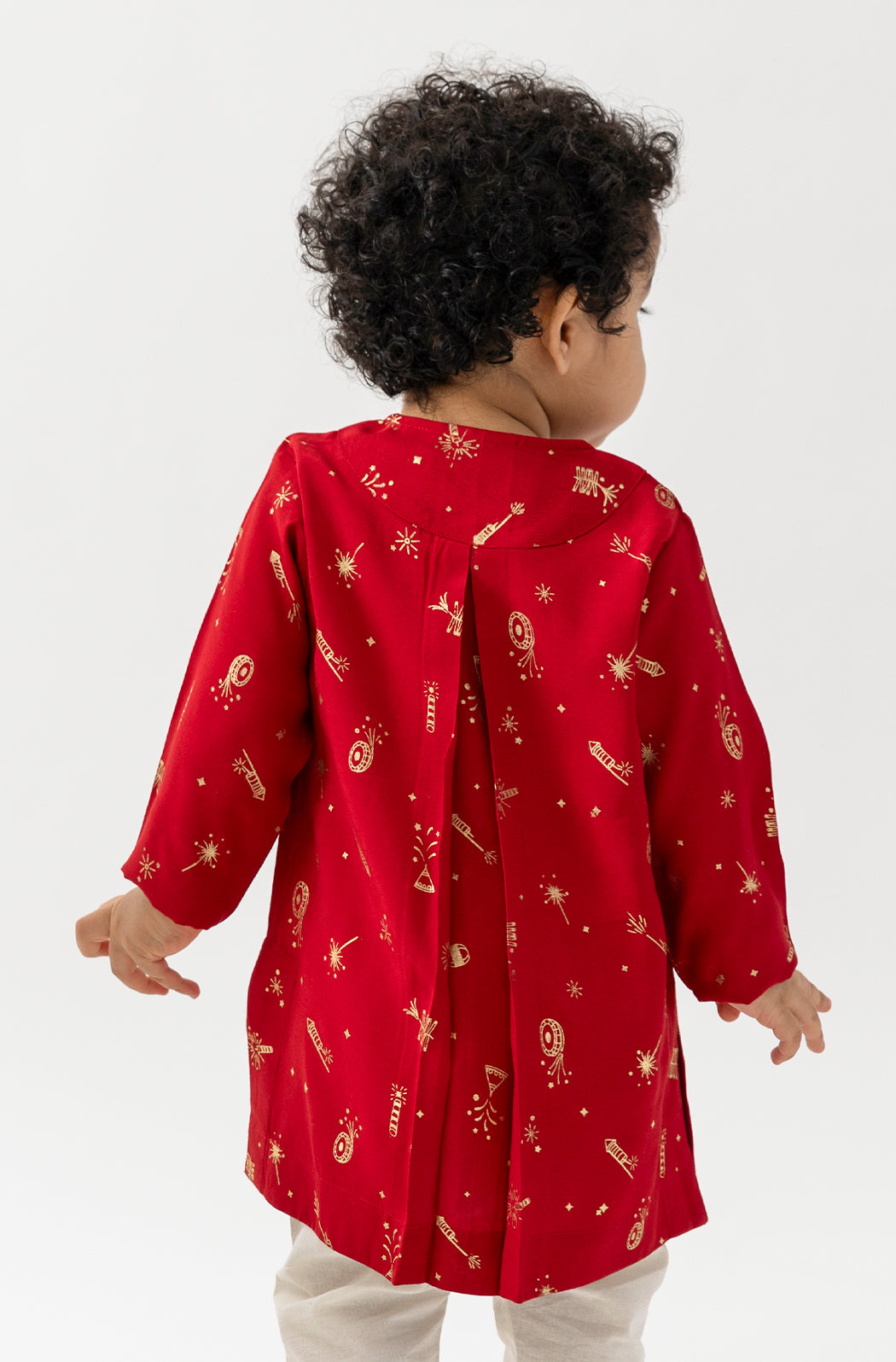 Pataka Kurta Set Baby Boy - Red