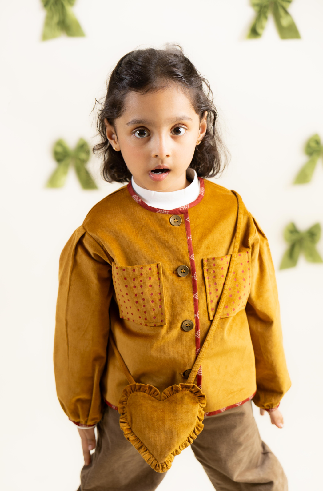 Phoebe Heart Bag - Yellow