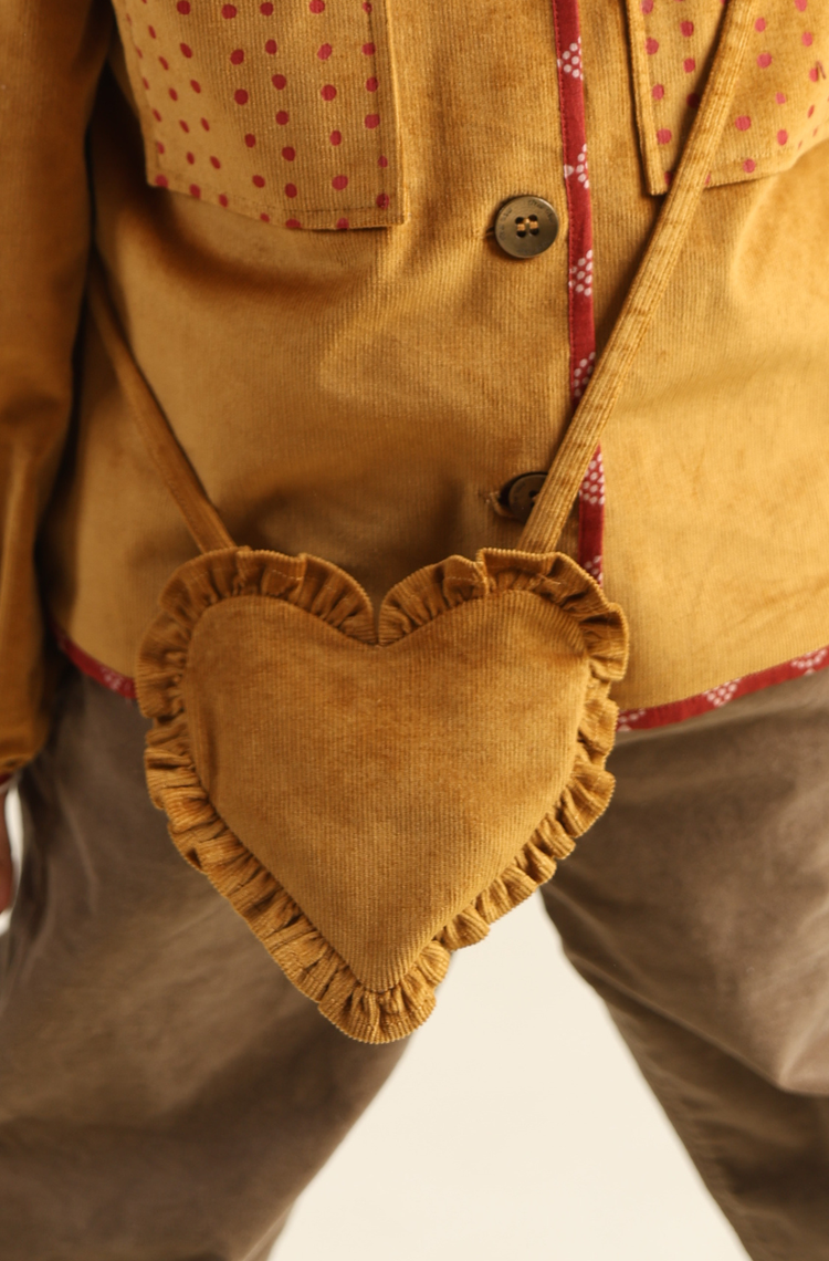 Phoebe Heart Bag - Yellow