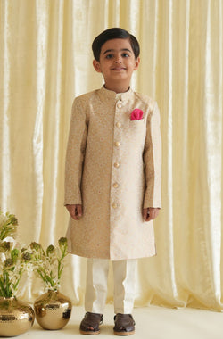 Raja Saheb Sherwani - Cream