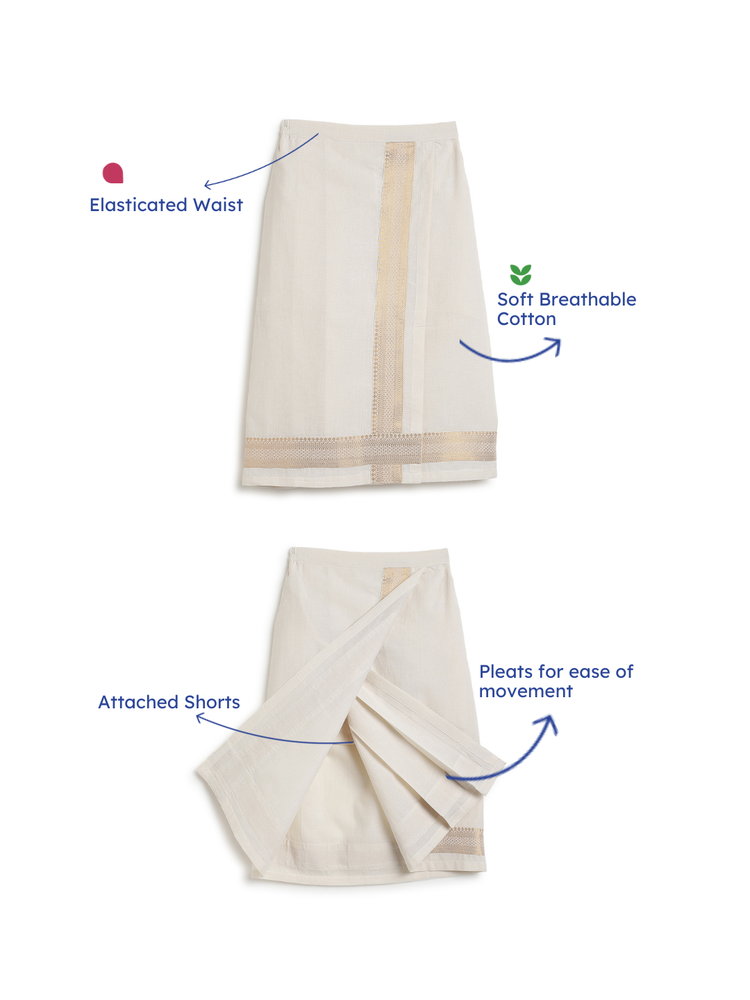 Ivory Crest Mundu Dhoti