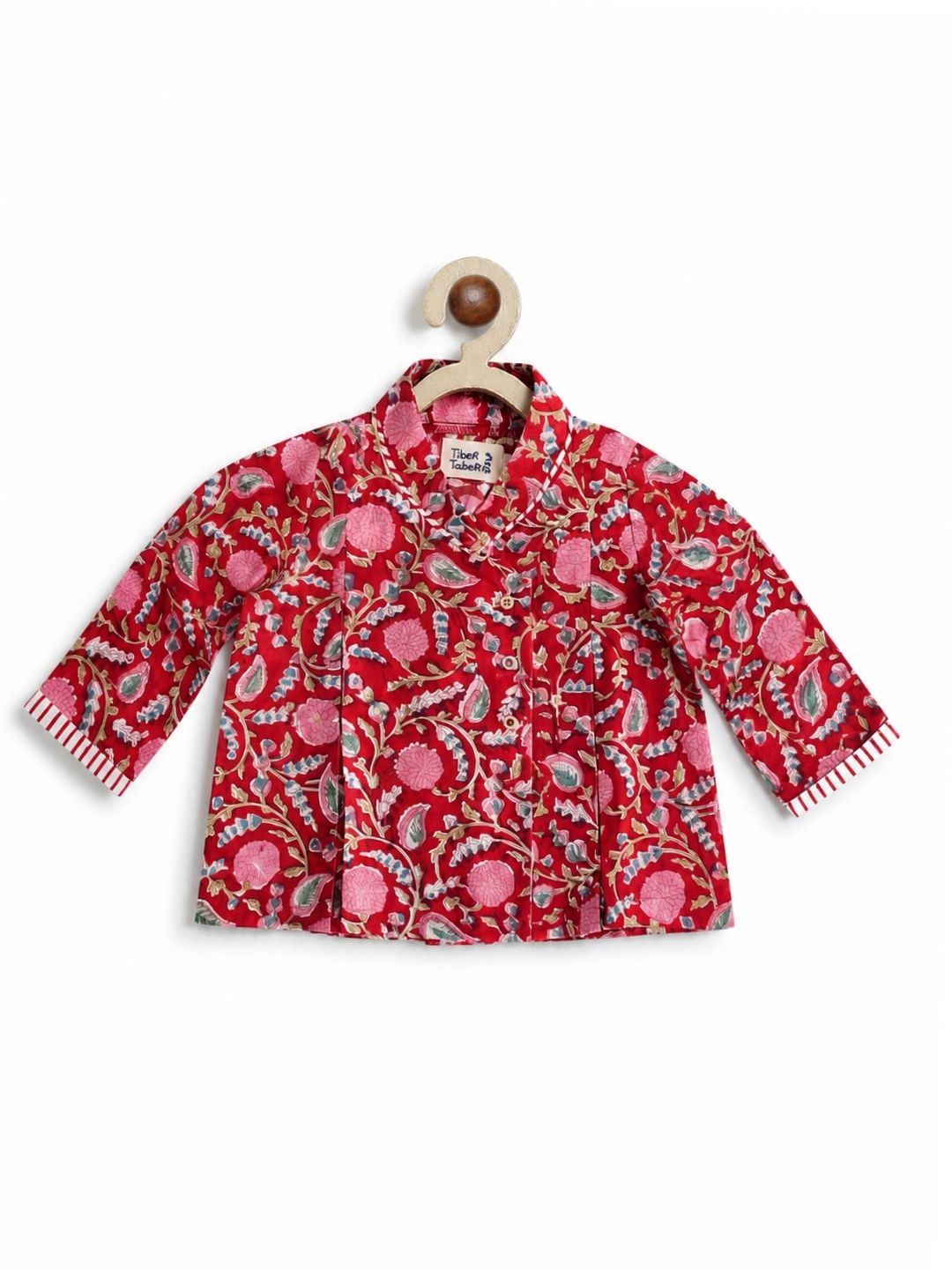 Flowers in bloom Flexi Kimono Set - Red