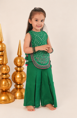Rang Leher Top Set- Green