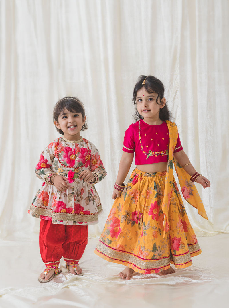 Stylish Girls Collection Designer Outfits Ethnic Indian Wear Dresses Tiber Taber Kids