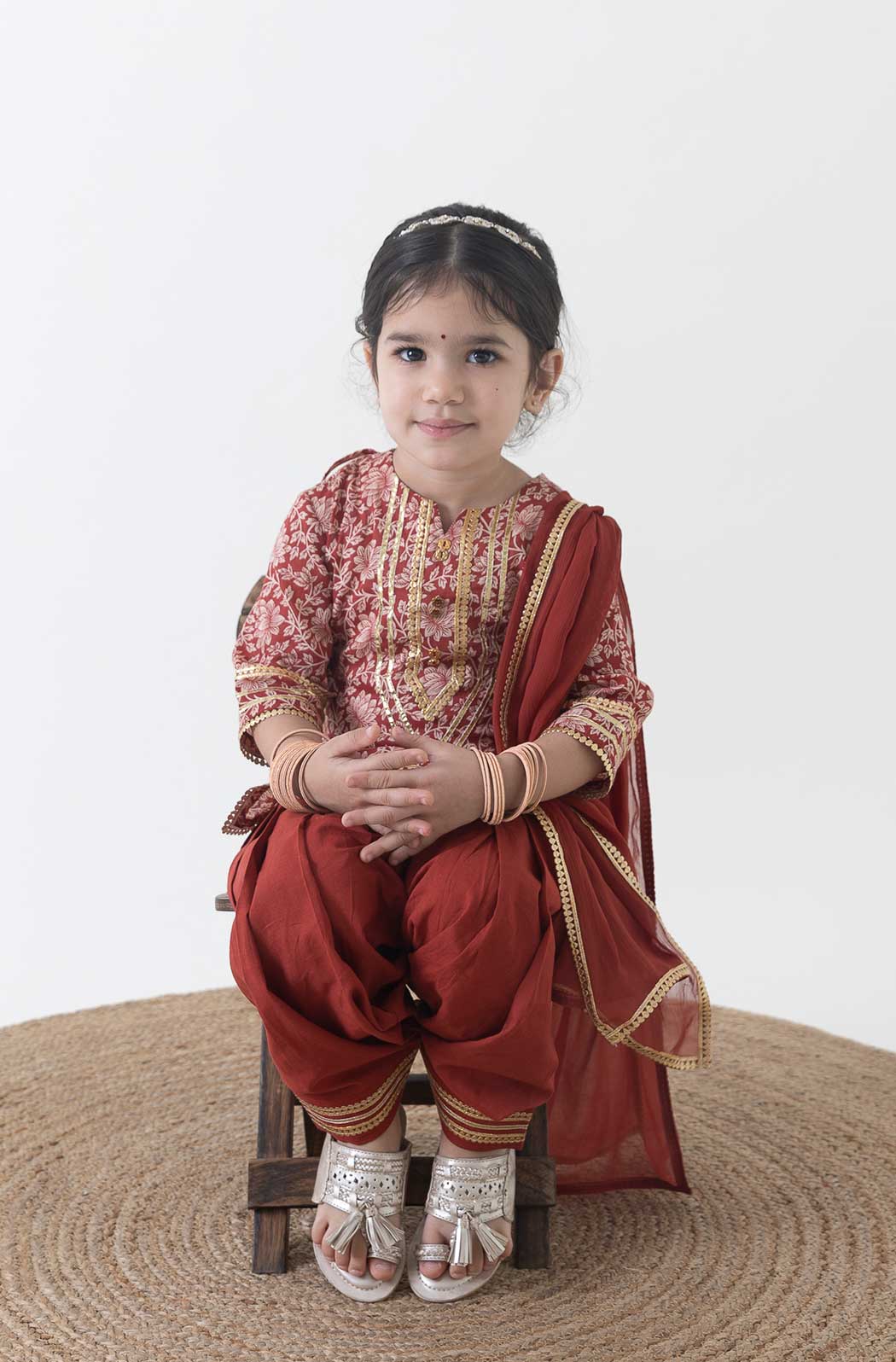 Buy Pretty Jiyara Cherry Anarkali Dress for Girls
