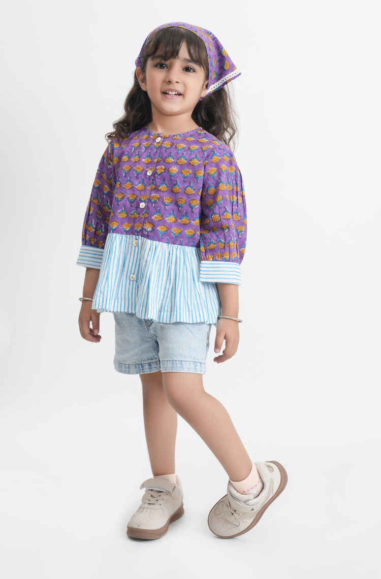 Gulbahar Top - Purple