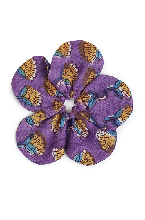 Blossom Bun Scrunchie- Purple