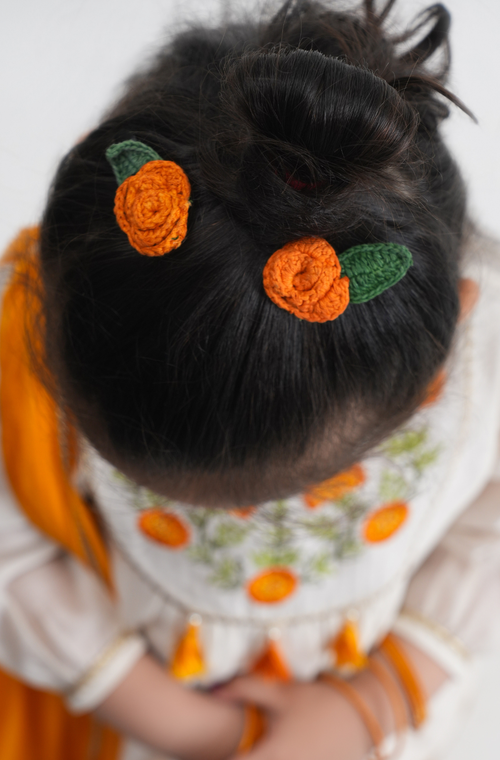 Marigold Magic Hair Clips