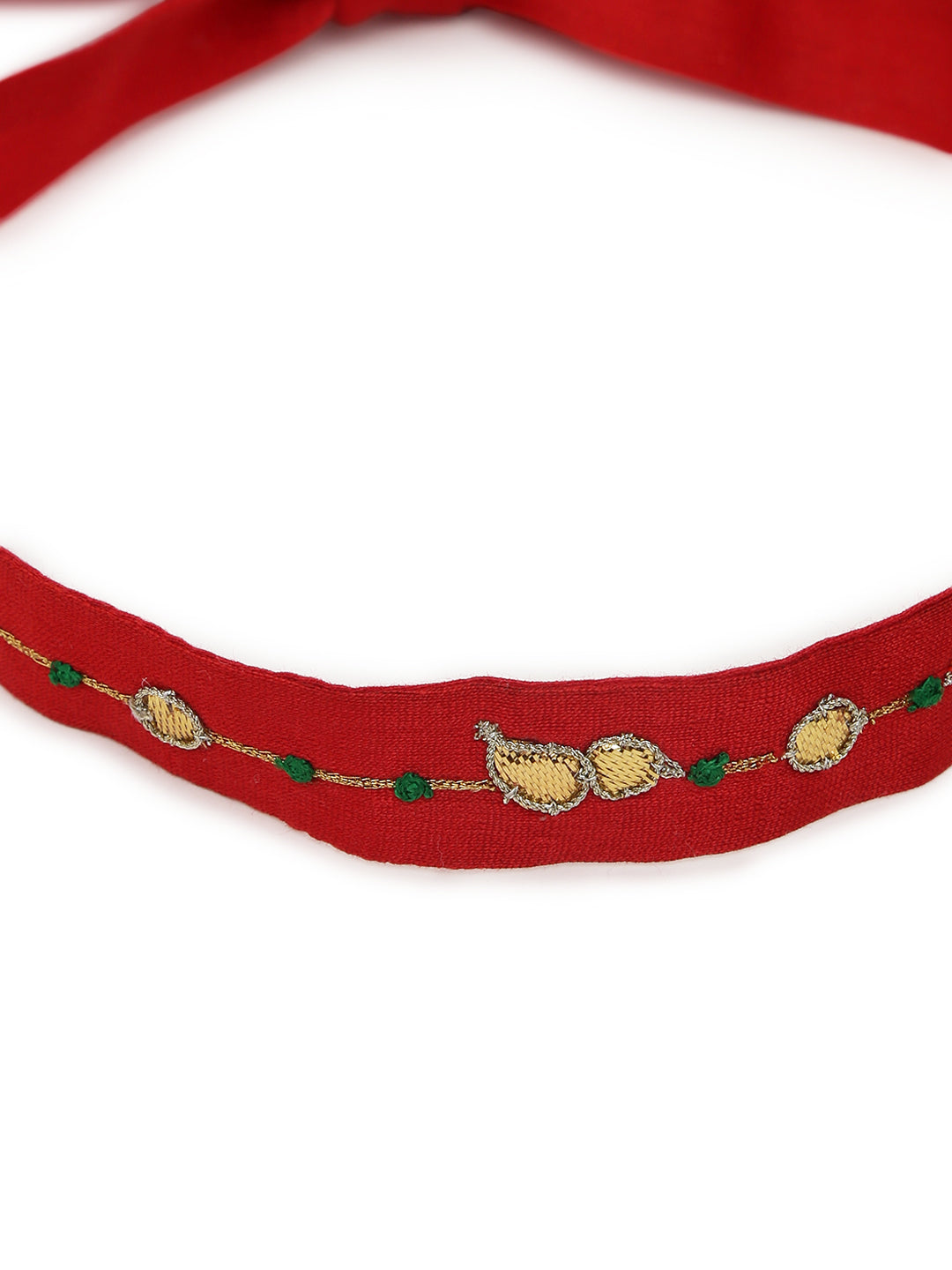 Shop Baby Girl Bird Embroidery Headband - Red