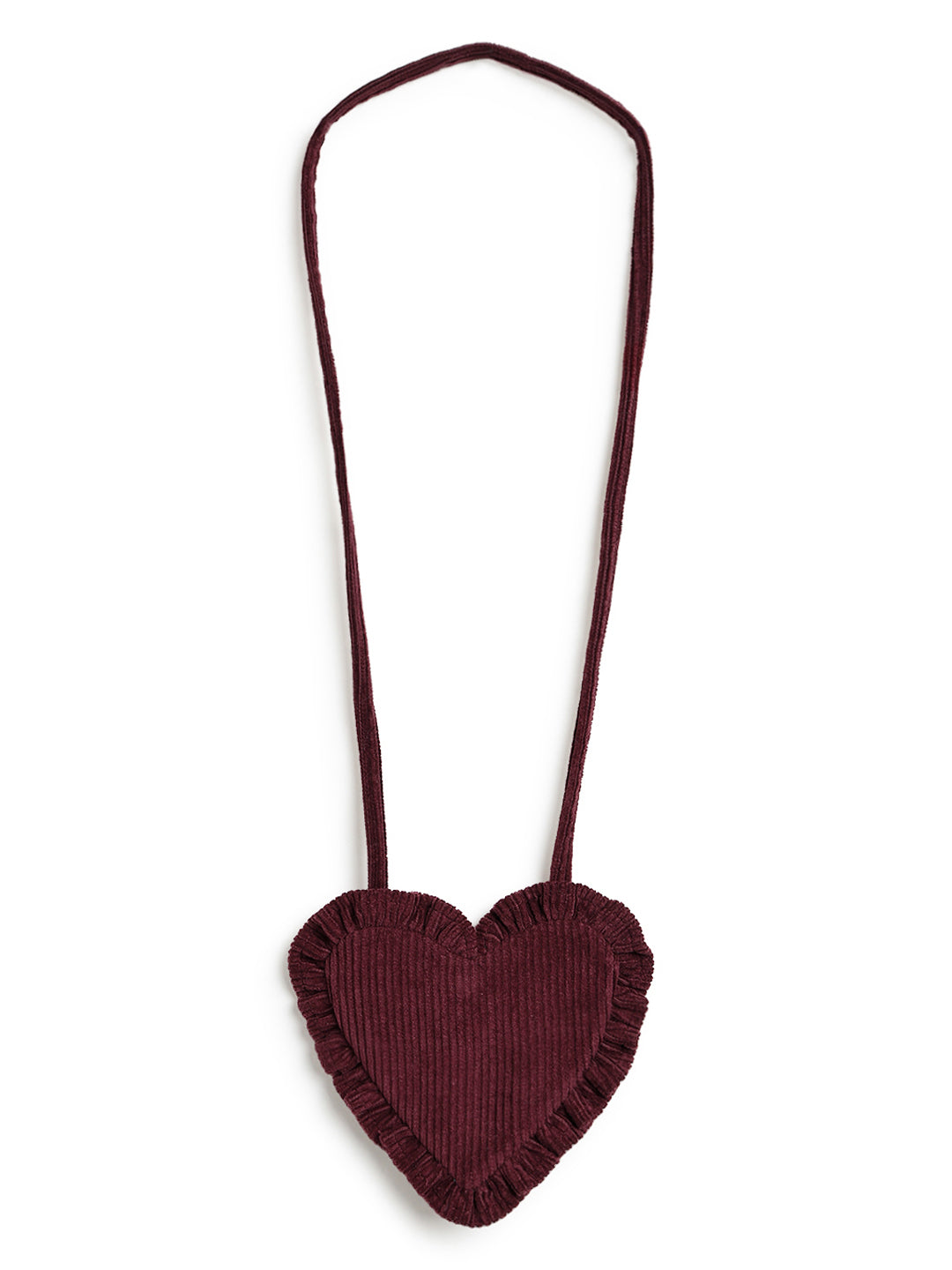 Phoebe Heart Bag - Maroon