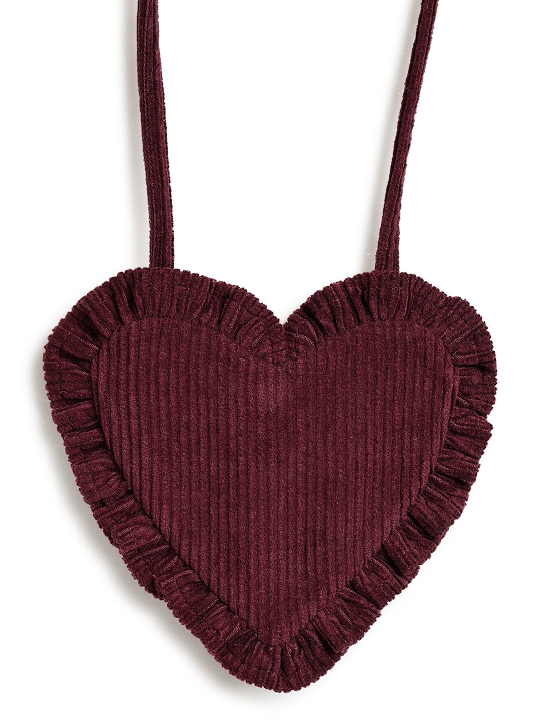 Phoebe Heart Bag - Maroon