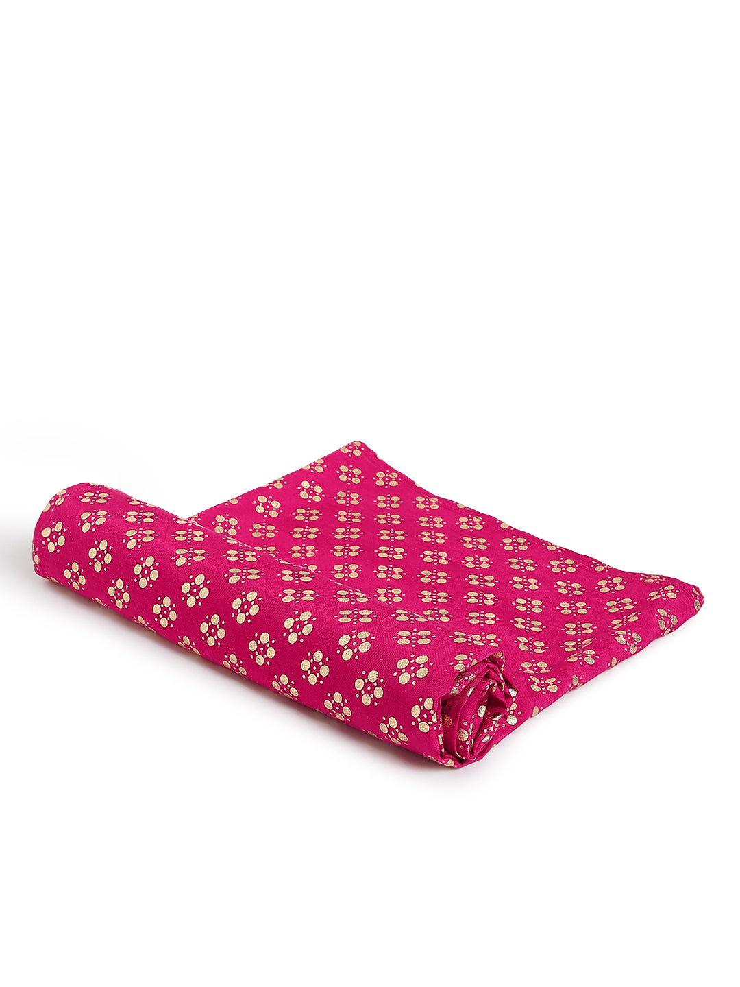 Gold Foil Bloom Swaddle- Pink