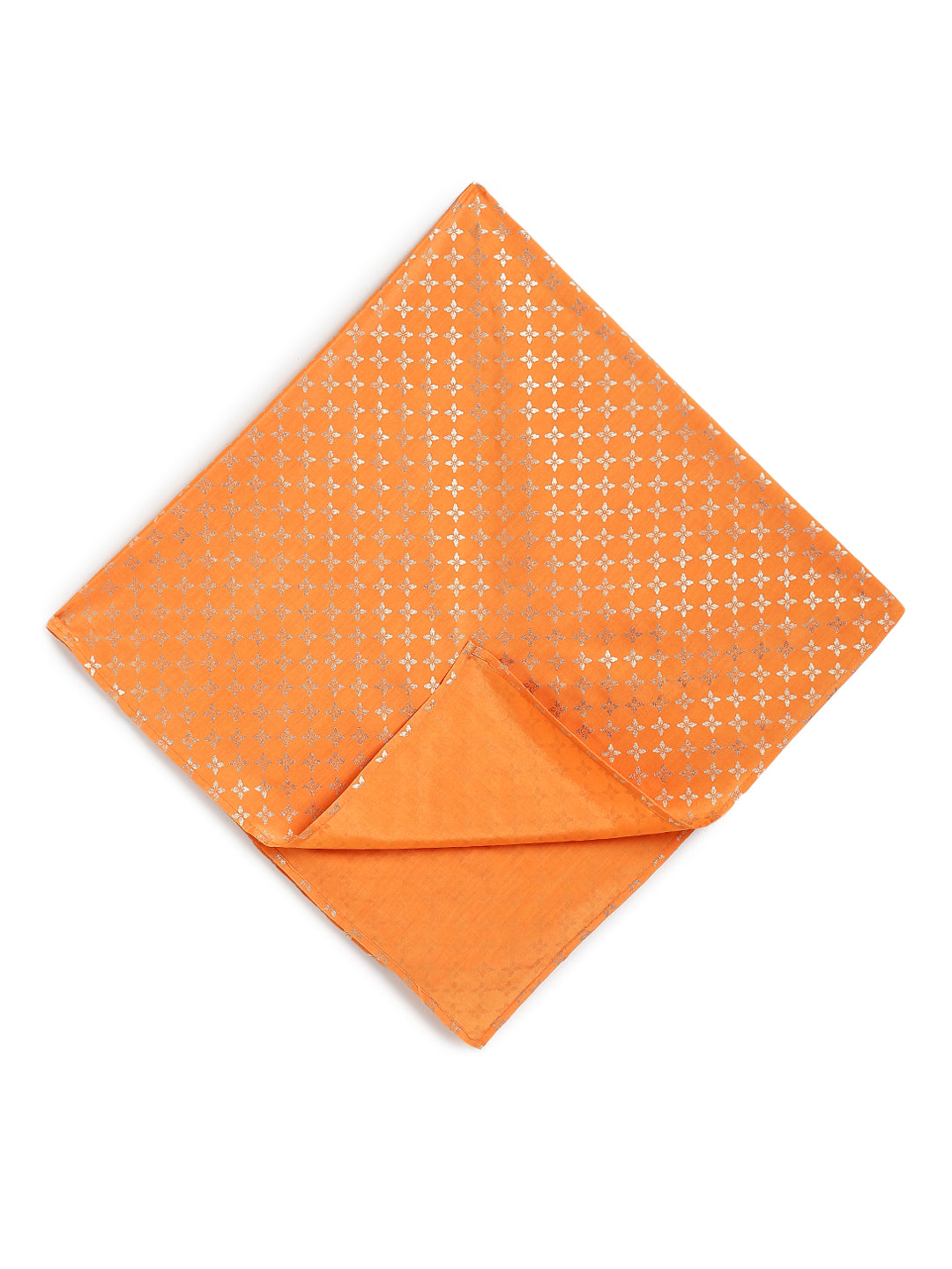 Gold Foil Bloom Swaddle- Orange