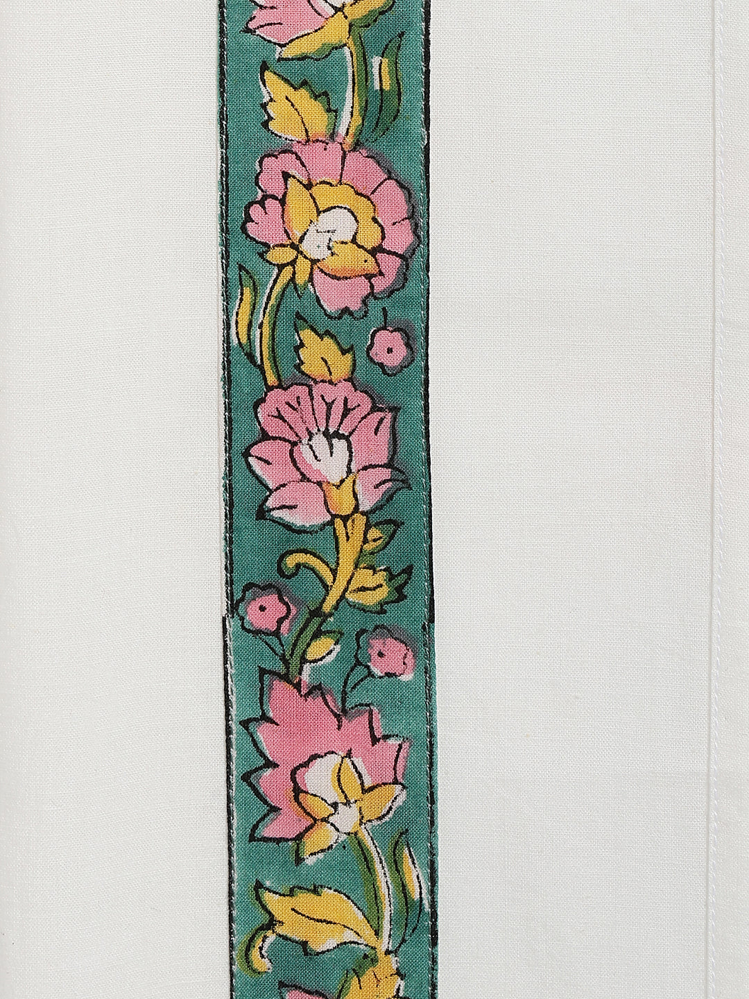 Block Print Angvastram- Green