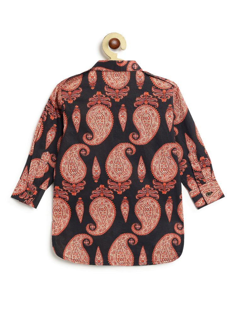 Kashmir Paisley Pathani Kurta Set