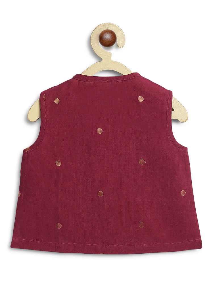 Zari Polka Jhabla Set