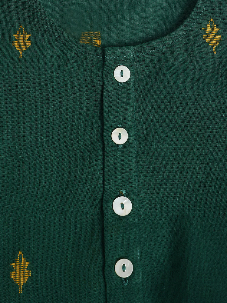 Green Buta Kurta