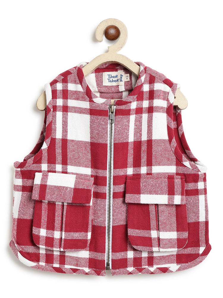The Cool Flannel Checks Jacket - Red