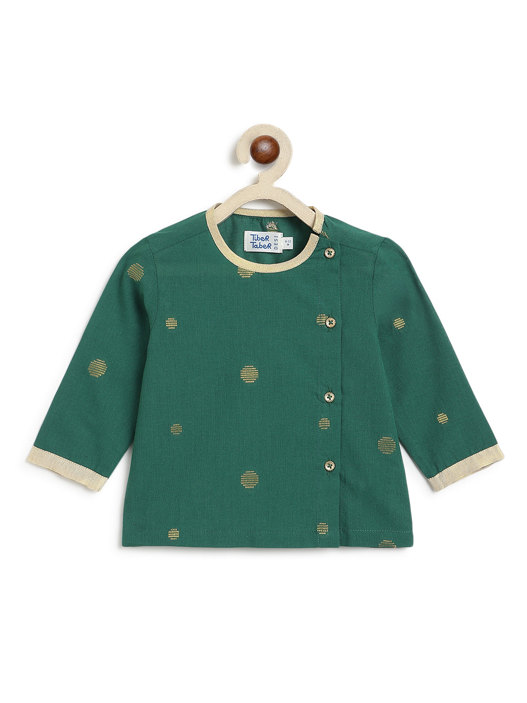 Green Harmony Dhoti Set