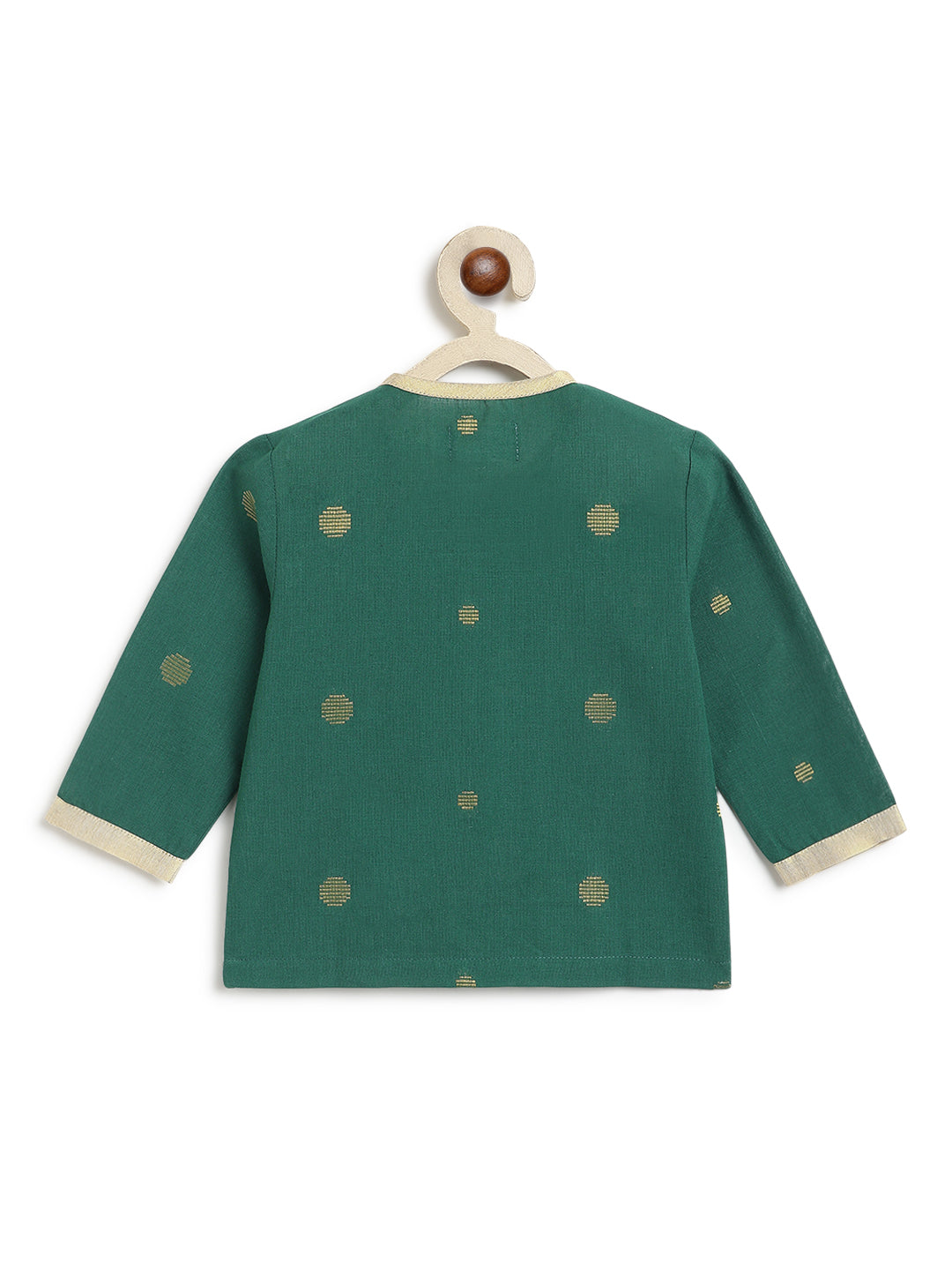 Green Harmony Dhoti Set