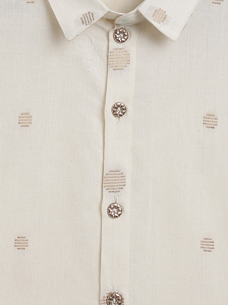 Cream Ember Polka Dot Shirt