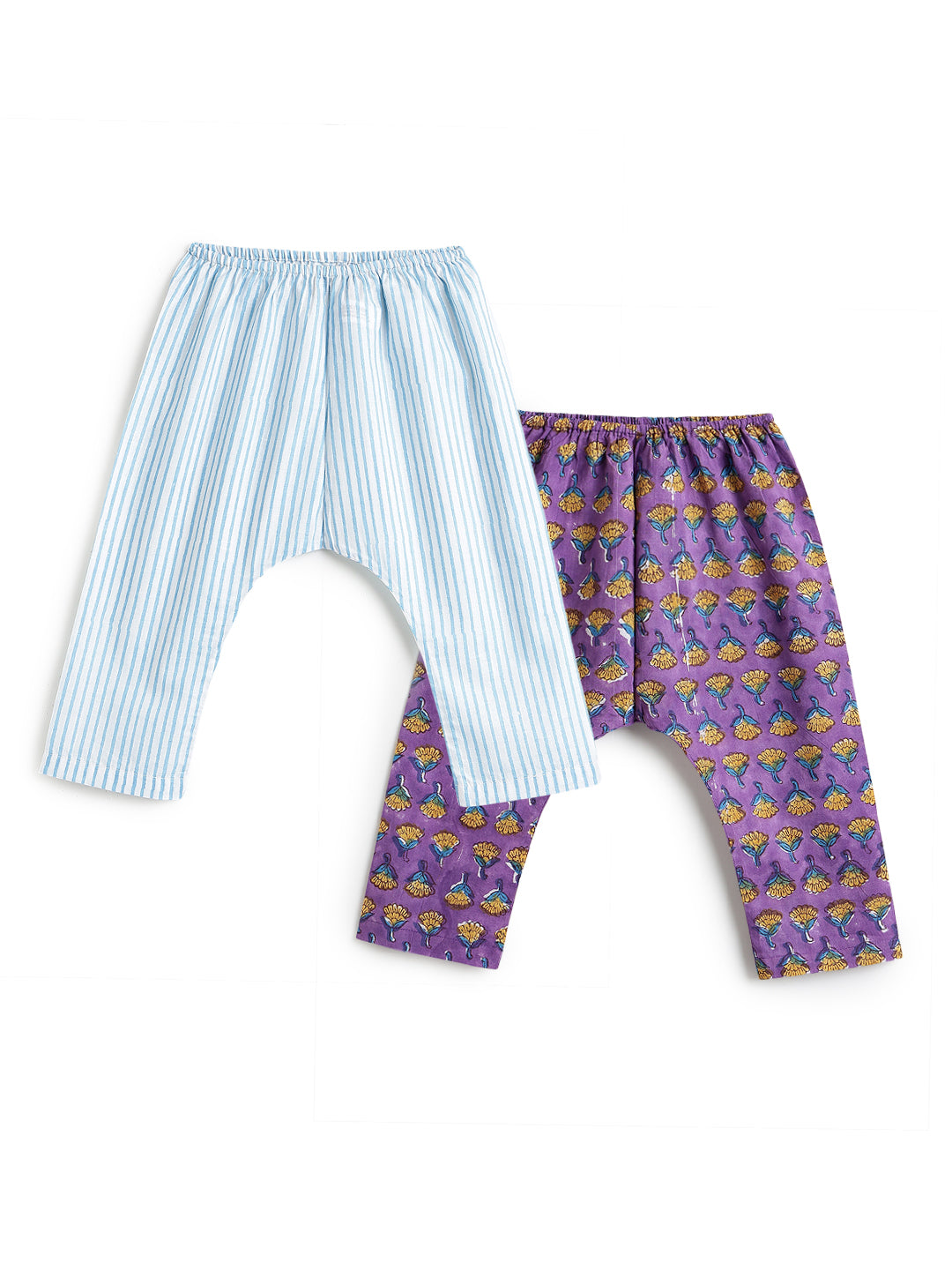 Summer Breeze Jhabla Set - Purple
