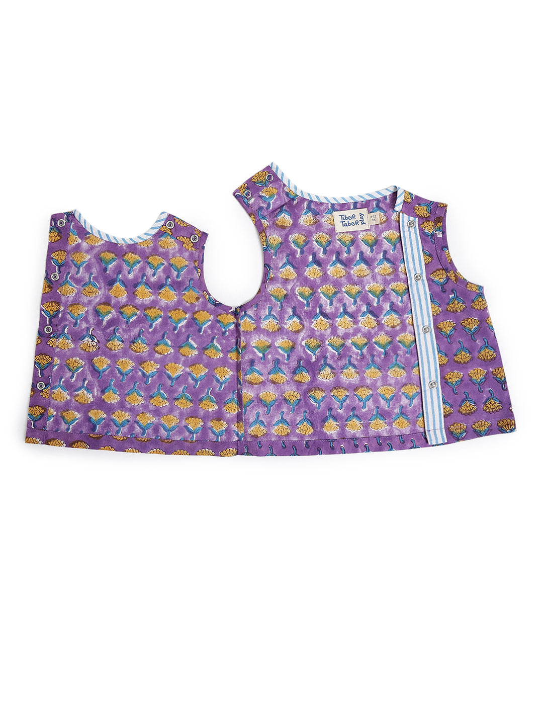 Summer Breeze Jhabla Set - Purple