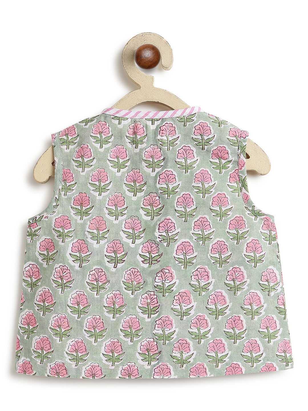 Summer Breeze Jhabla Set- Green