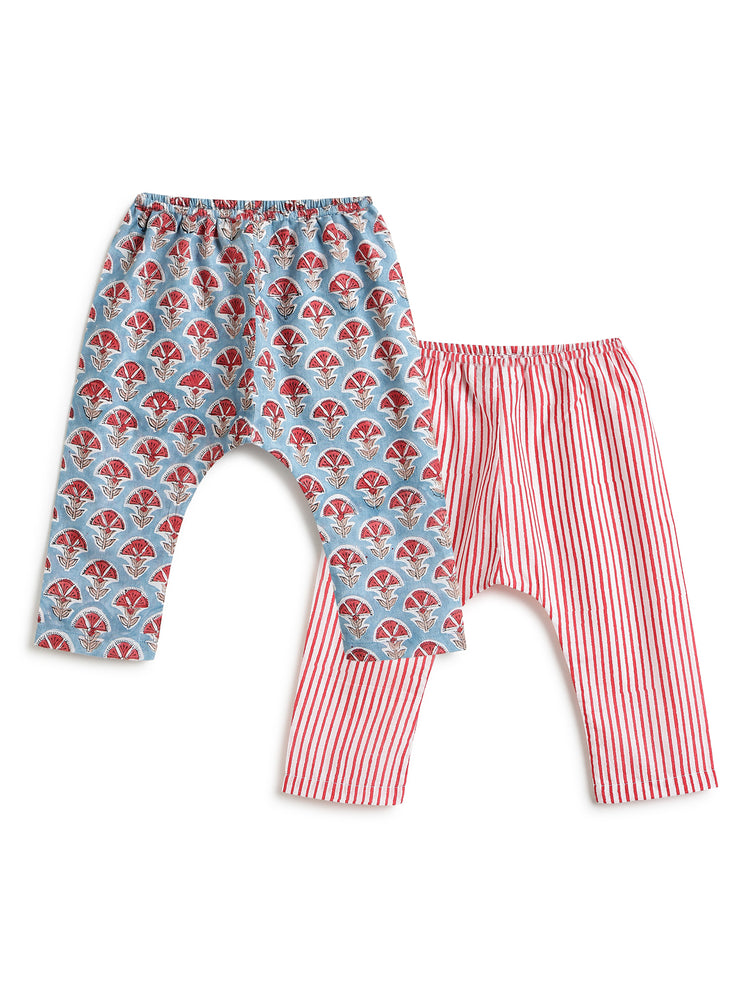 Summer Breeze Jhabla Set- Blue