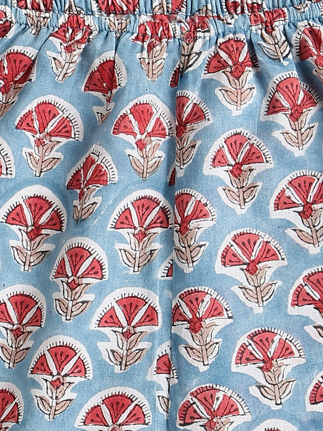 Summer Breeze Jhabla Set- Blue