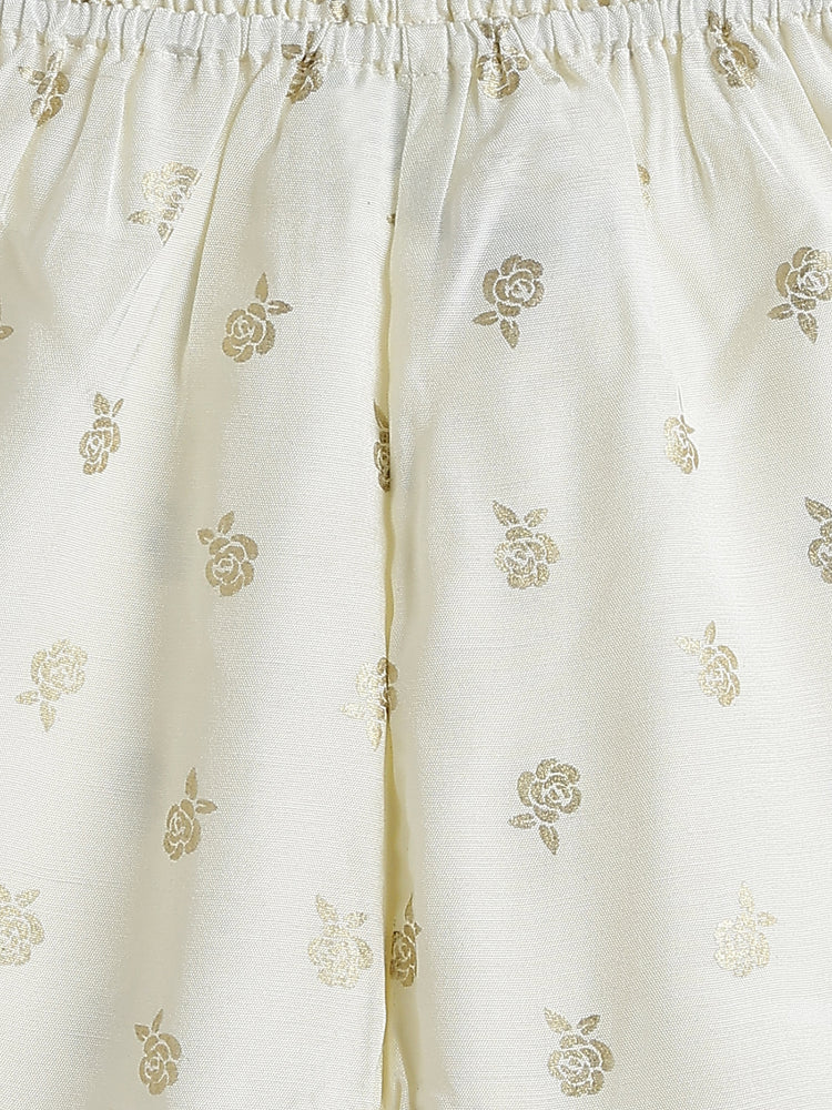 Festive Jhabla Set - Cream