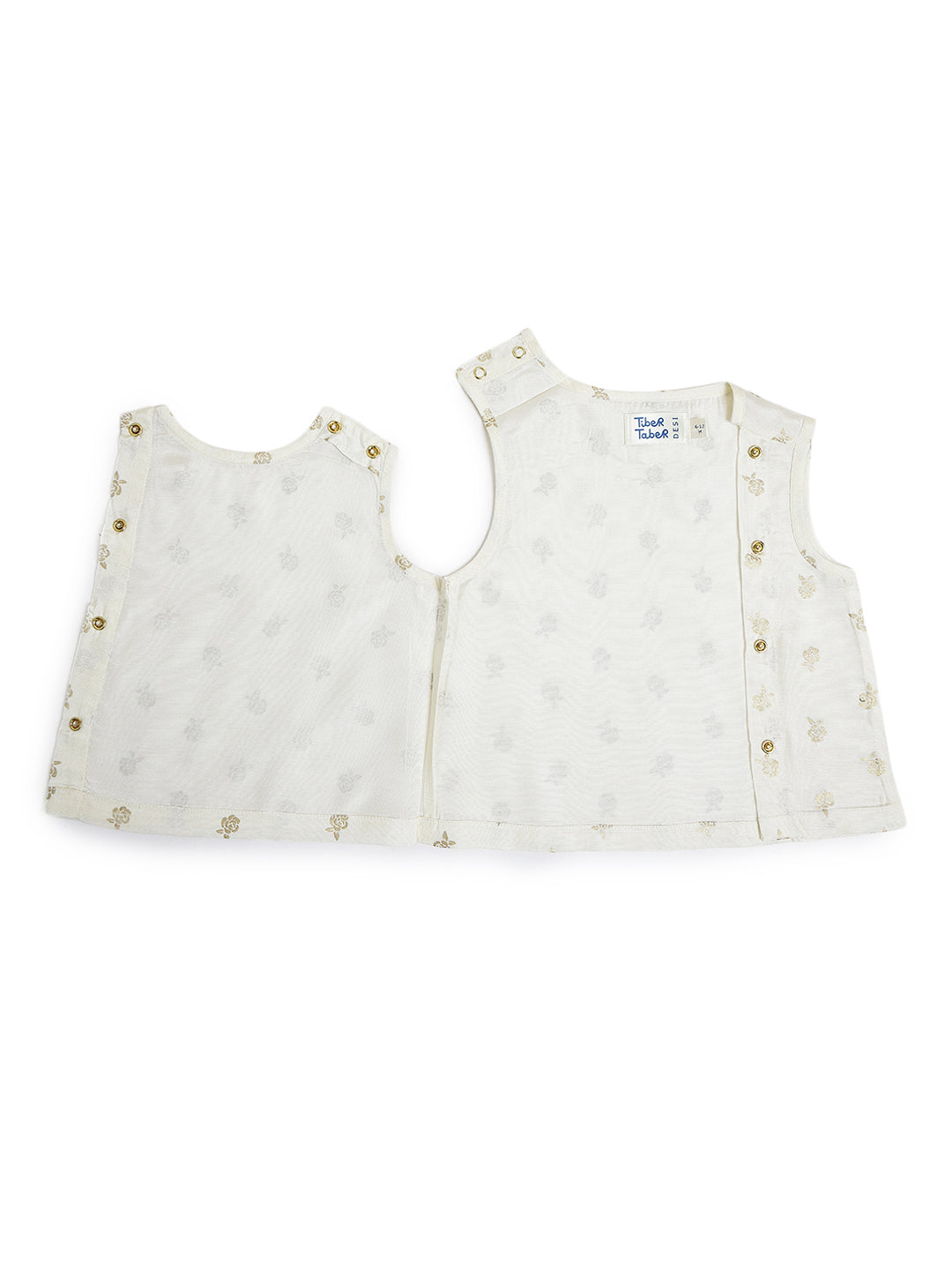 Festive Jhabla Set - Cream