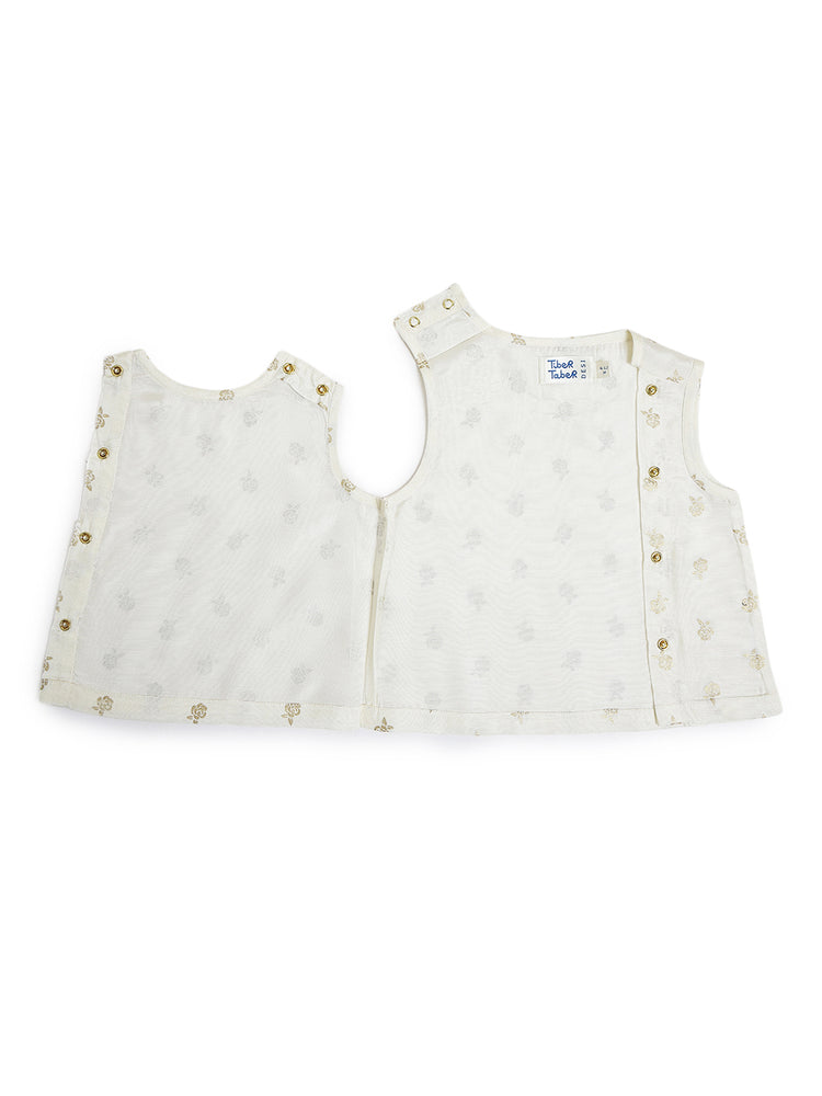 Festive Jhabla Set - Cream