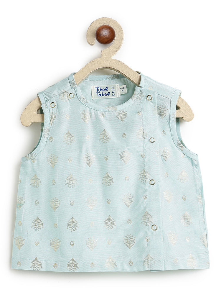 Festive Jhabla Set- Blue