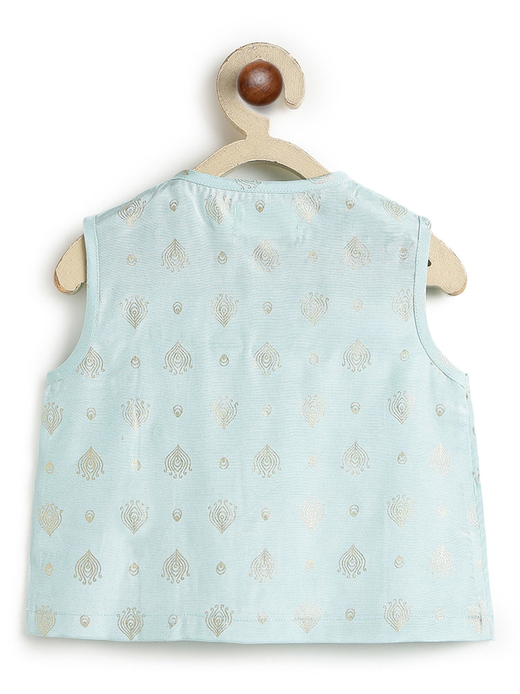 Festive Jhabla Set- Blue
