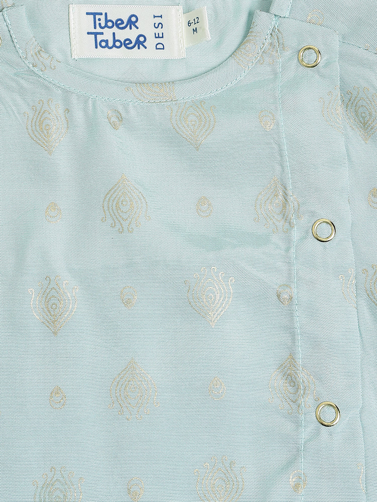 Festive Jhabla Set- Blue