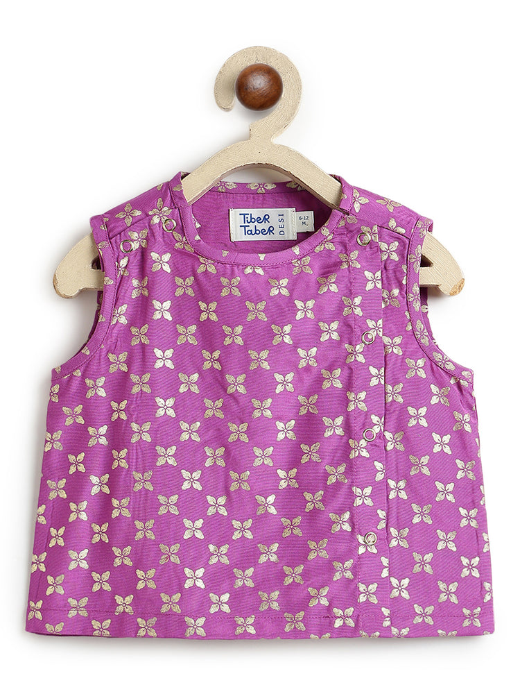 Festive Jhabla Set-  Purple