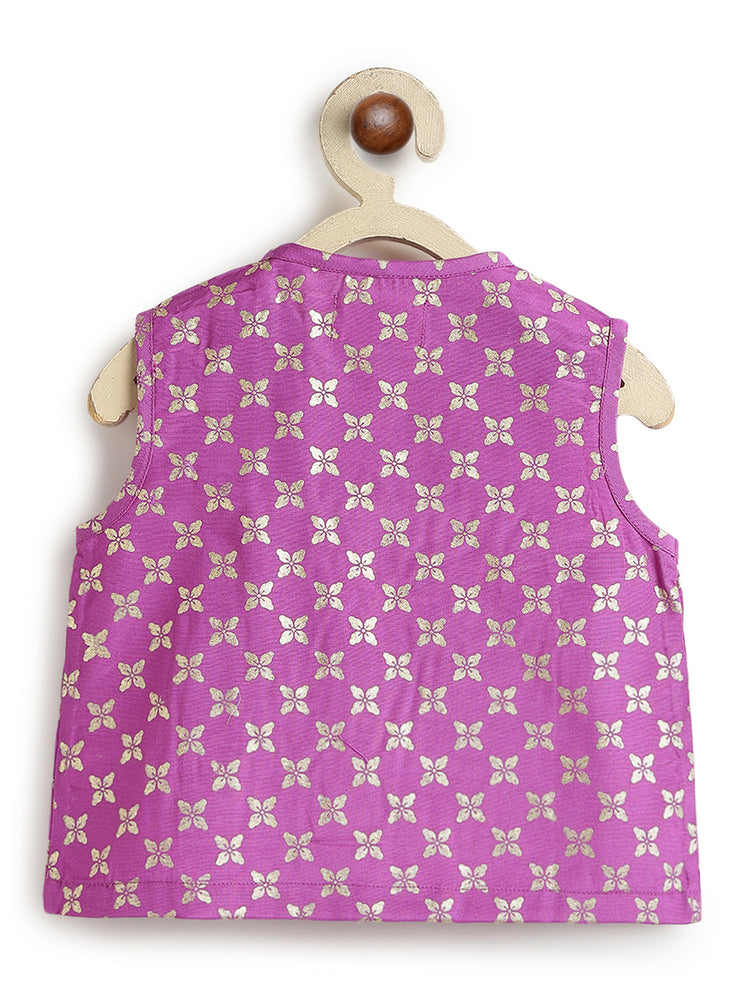 Festive Jhabla Set-  Purple