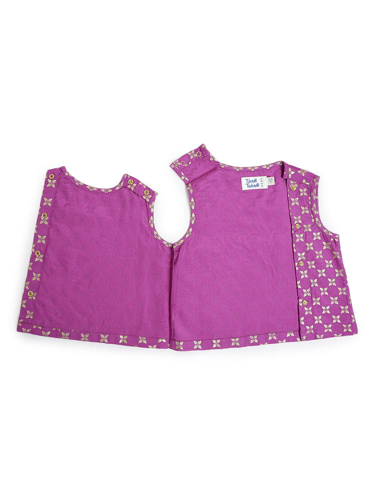 Festive Jhabla Set-  Purple