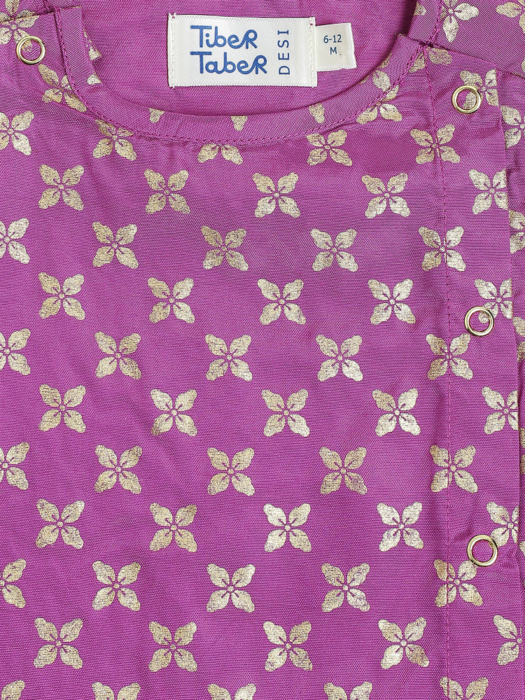 Festive Jhabla Set-  Purple