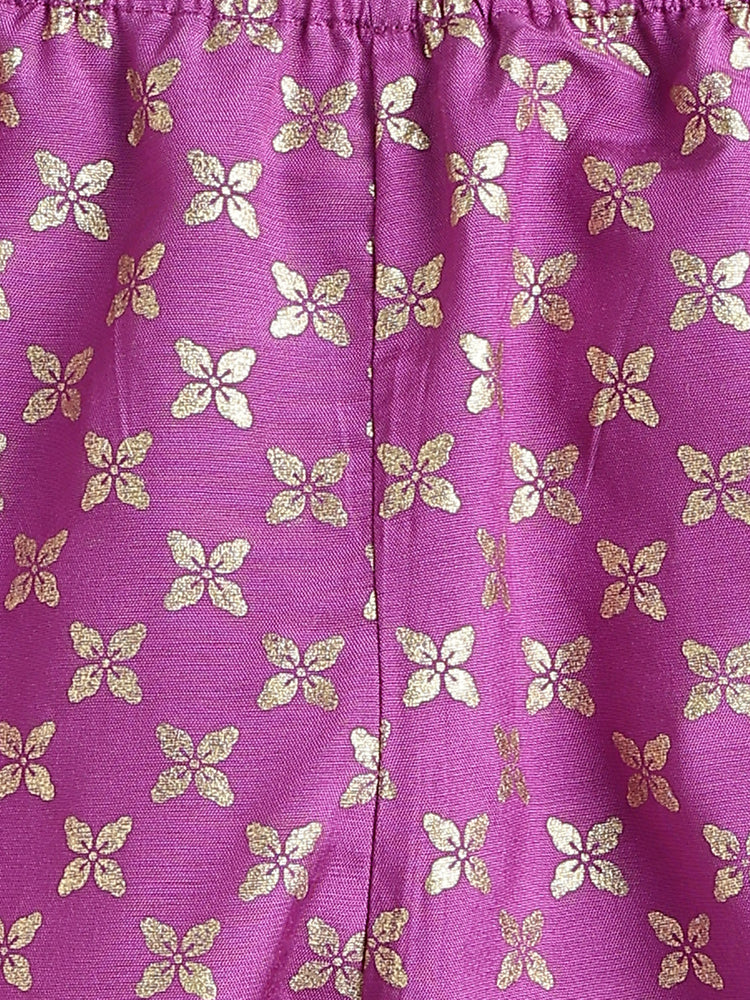 Festive Jhabla Set-  Purple