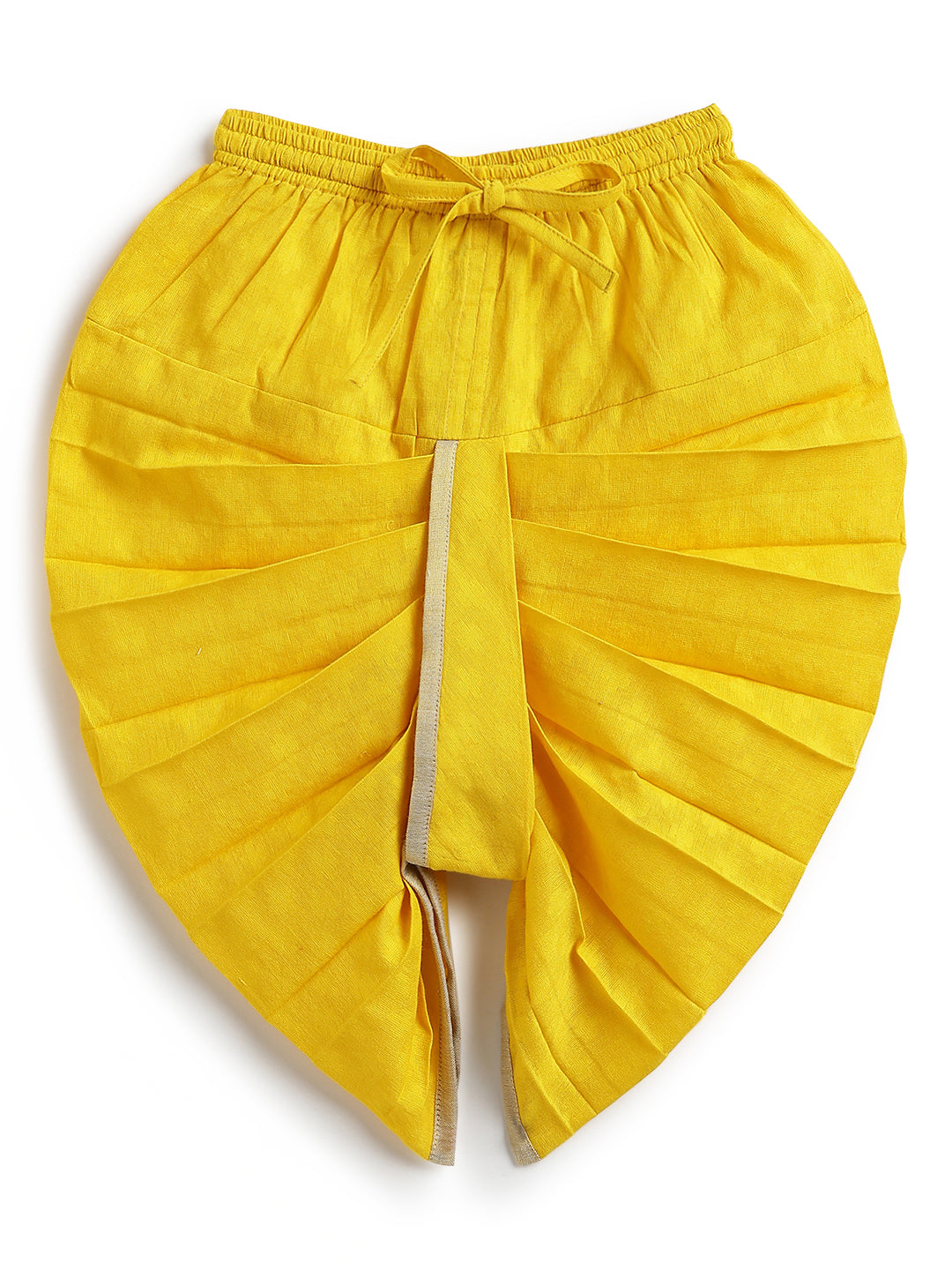 Marigold Bloom Dhoti Set - Cream