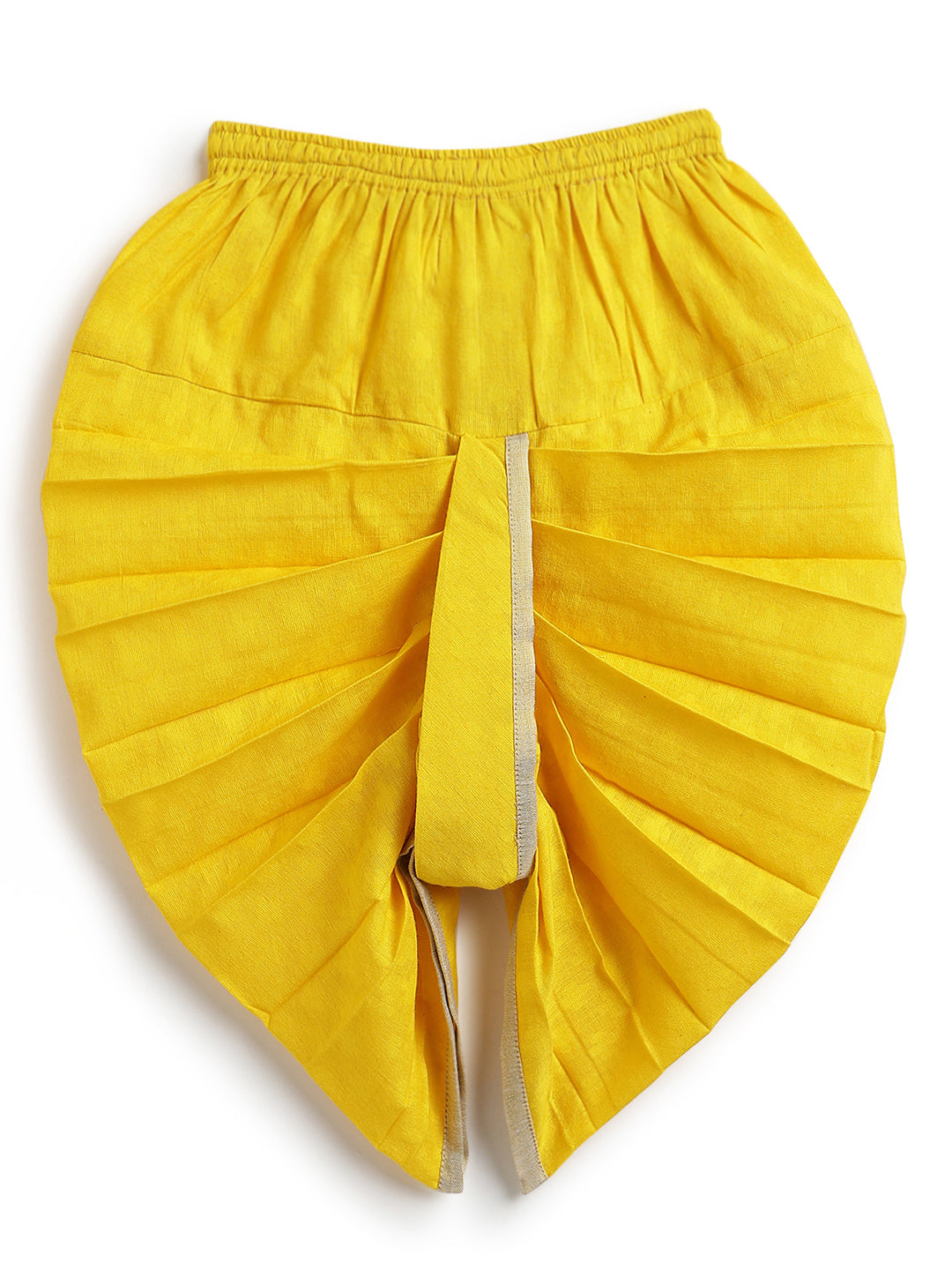 Marigold Bloom Dhoti Set - Cream
