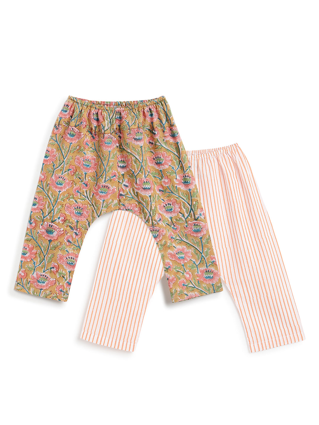 Flowers in bloom Flexi Kimono Set - Yellow
