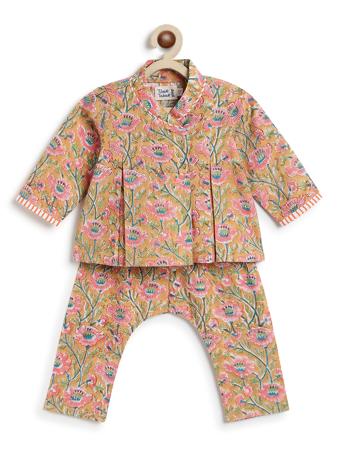 Flowers in bloom Flexi Kimono Set - Yellow