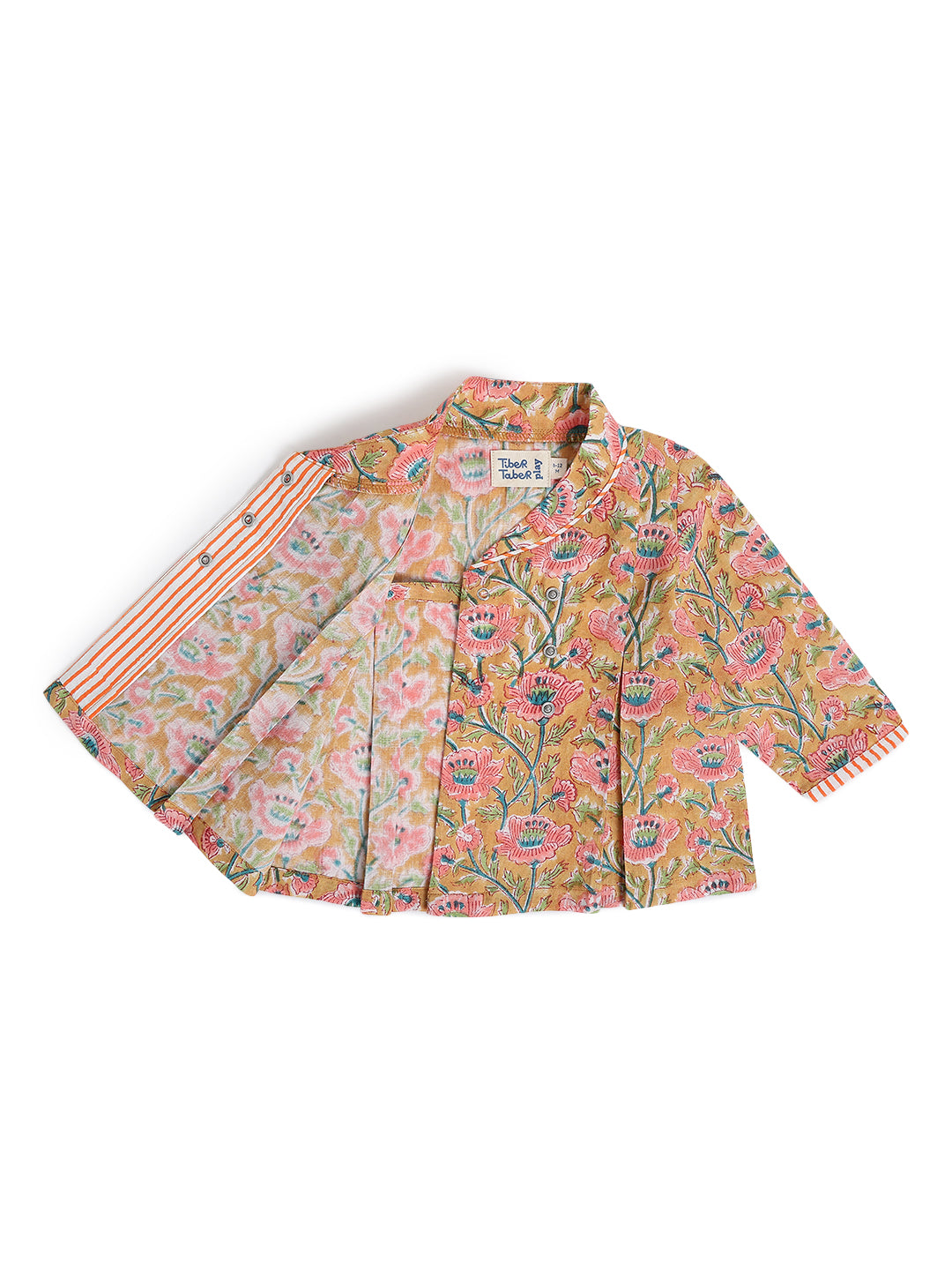 Flowers in bloom Flexi Kimono Set - Yellow