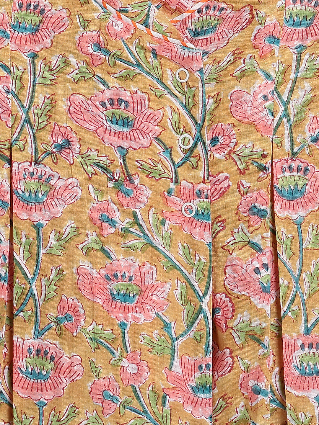Flowers in bloom Flexi Kimono Set - Yellow