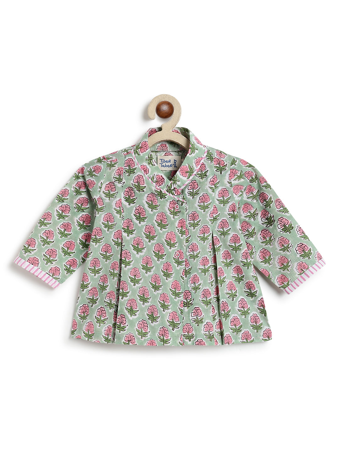 Flowers in bloom Flexi Kimono Set - Green